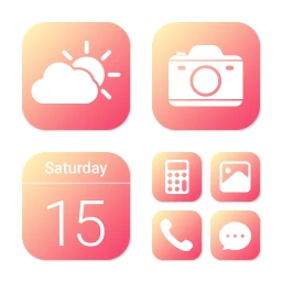 Wow Gradient Wine - Icon Pack simgesi